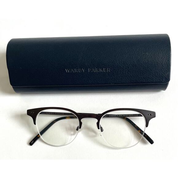 Warby Parker Wire Symonds Narrow 46-20-140 Glasses Frames Brown - Picture 1 of 5